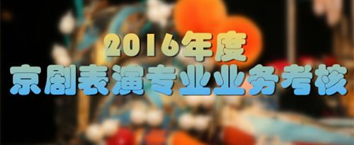 美女被内射狂操网站国家京剧院2016年度京剧表演专业业务考...